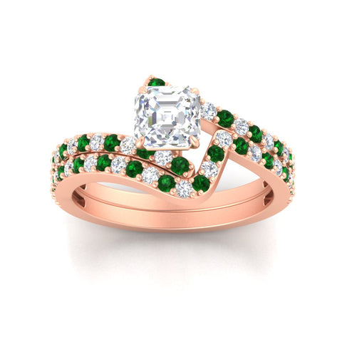 asscher-cut-diamond-wedding-ring-set-with-emerald-in-FDENS3007ASGEMGR-NL-RG