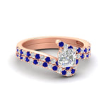 Load image into Gallery viewer, asscher-cut-diamond-wedding-ring-set-with-sapphire-in-FDENS3007ASGSABL-NL-RG
