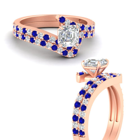 asscher-cut-diamond-wedding-ring-set-with-sapphire-in-FDENS3007ASGSABL-NL-RG
