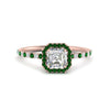 Load image into Gallery viewer, asscher-cut-emerald-halo-petite-engagement-ring-in-rose-gold-FD8523ASRGEMGRANGLE3-NL-RG