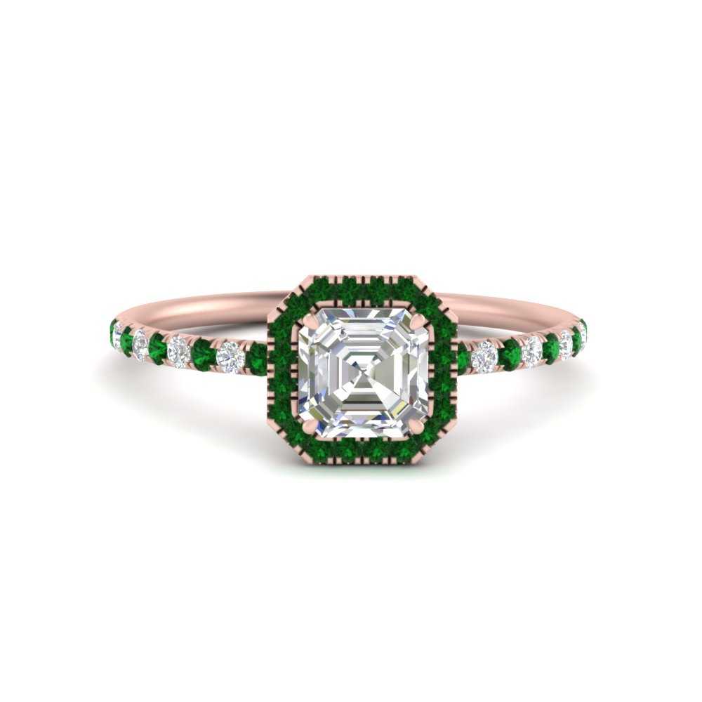 asscher-cut-emerald-halo-petite-engagement-ring-in-rose-gold-FD8523ASRGEMGRANGLE3-NL-RG