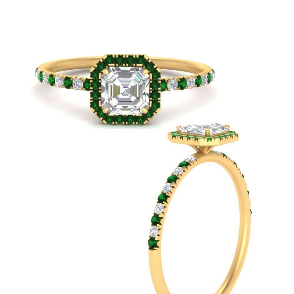 asscher-cut-emerald-halo-petite-engagement-ring-in-yellow-gold-FD8523ASRGEMGRANGLE3-NL-YG