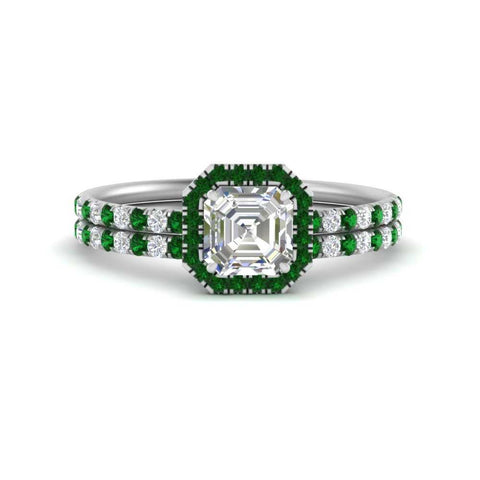 asscher-cut-emerald-halo-wedding-ring-set-in-white-gold-FD8523ASGEMGR-NL-WG