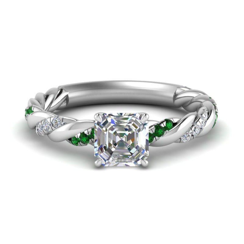 Twisted Vine Engagement Ring