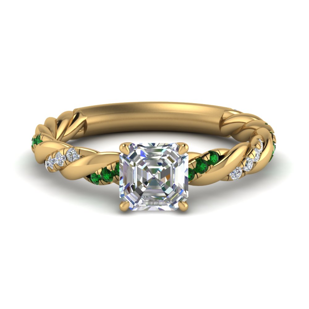 Twisted Vine Engagement Ring