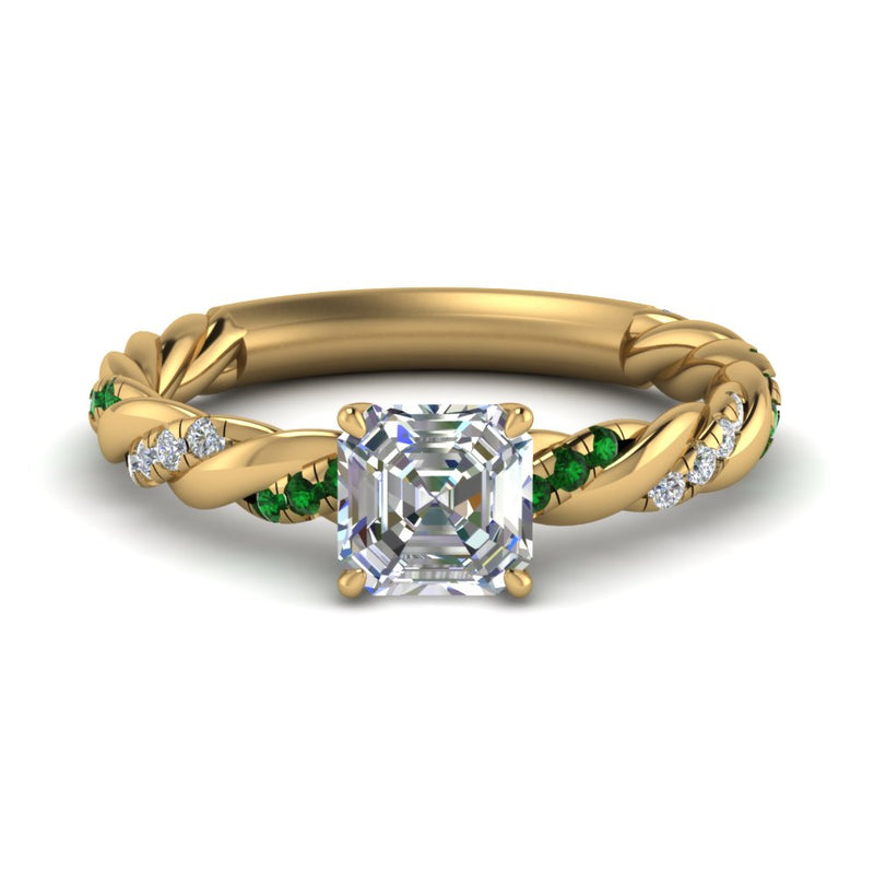 Twisted Vine Engagement Ring