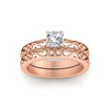 Load image into Gallery viewer, asscher-cut-filigree-single-stone-diamond-wedding-ring-set-in-rose-gold-FDENS3289ASANGLE5-NL-RG.jpg?v=1763371202