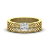 Load image into Gallery viewer, asscher-cut-filigree-single-stone-diamond-wedding-ring-set-in-yellow-gold-FDENS3289AS-NL-YG.jpg?v=1763371202