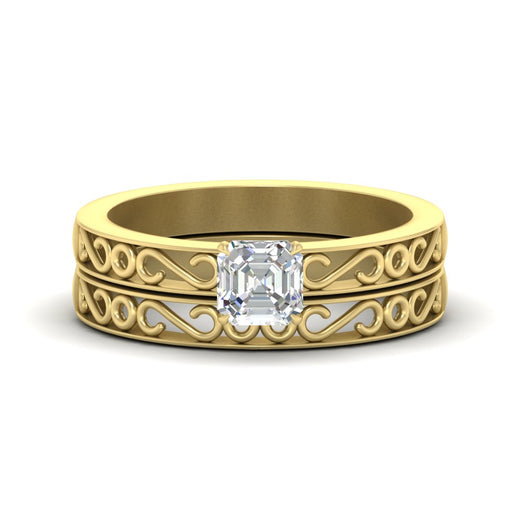 asscher-cut-filigree-single-stone-diamond-wedding-ring-set-in-yellow-gold-FDENS3289AS-NL-YG.jpg?v=1763371202