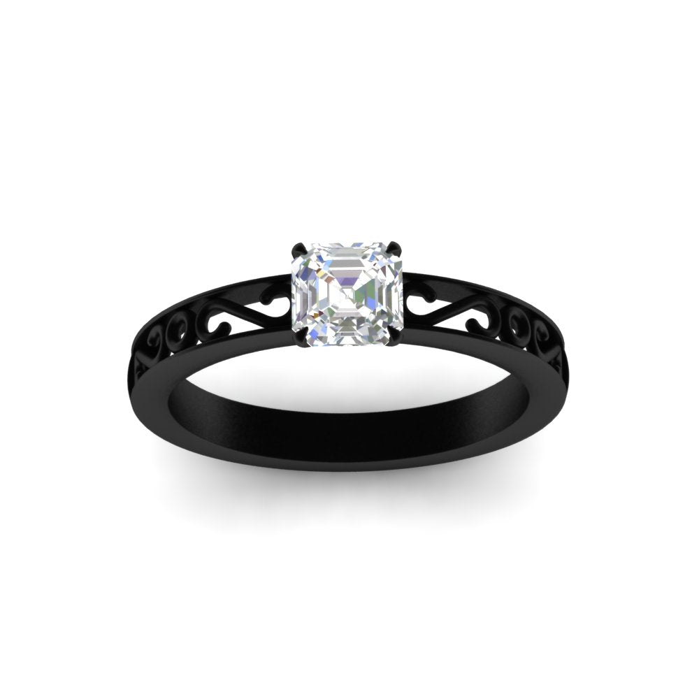 asscher-cut-filigree-single-stone-engagement-ring-in-black-gold-FDENS3289ASRANGLE5-NL-BG.jpg?v=1763370576