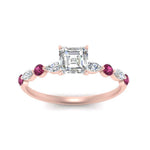 Load image into Gallery viewer, asscher-cut-floating-marquise-accent-pink-sapphire-engagement-ring-in-rose-gold-FDEWB9398ASRGSADRPIANGEL5-NL-RG?v=1756366466
