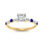 Load image into Gallery viewer, asscher-cut-floating-marquise-accent-sapphire-engagement-ring-in-yellow-gold-FDEWB9398ASRGSABLANGEL5-NL-YG?v=1756366466
