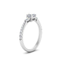 Thumbnail 40 - Delicate Antique Pave Asscher Cut Diamond Ring