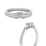 Load image into Gallery viewer, Delicate Antique Pave Asscher Cut Diamond Ring
