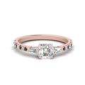 Thumbnail 25 - Delicate Antique Pave Asscher Cut Diamond Ring
