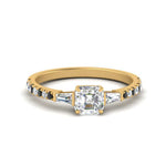 Load image into Gallery viewer, Delicate Antique Pave Asscher Engagement Ring
