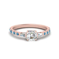 Thumbnail 29 - Delicate Antique Pave Asscher Cut Diamond Ring