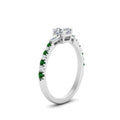 Thumbnail 56 - Delicate Antique Pave Asscher Cut Diamond Ring