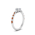Thumbnail 52 - Delicate Antique Pave Asscher Cut Diamond Ring