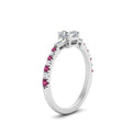 Thumbnail 48 - Delicate Antique Pave Asscher Cut Diamond Ring