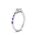 Thumbnail 72 - Delicate Antique Pave Asscher Cut Diamond Ring