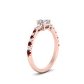 Thumbnail 24 - Delicate Antique Pave Asscher Cut Diamond Ring