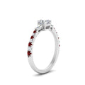 Thumbnail 60 - Delicate Antique Pave Asscher Cut Diamond Ring
