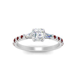 Load image into Gallery viewer, Delicate Antique Pave Asscher Engagement Ring
