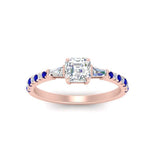 Load image into Gallery viewer, Delicate Antique Pave Asscher Engagement Ring
