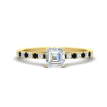 Load image into Gallery viewer, asscher-cut-french-pave-black-diamond-engagement-ring-in-yellow-gold-FD11408ASRGBLACK-NL-YG_496dcffb-ded8-44c2-bafb-68421d931a1a?v=1762849706
