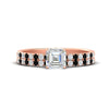 Load image into Gallery viewer, asscher-cut-french-pave-black-diamond-wedding-ring-set-in-rose-gold-FD11408ASGBLACK-NL-RG?v=1763105018