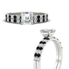 Load image into Gallery viewer, Asscher Cut French Pave Bridal Set