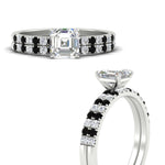 Load image into Gallery viewer, asscher-cut-french-pave-black-diamond-wedding-ring-set-in-white-gold-FD11408ASGBLACKANGLE3-NL-WG.jpg?v=1763457798
