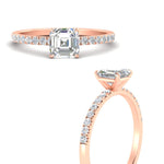 Load image into Gallery viewer, asscher-cut-french-pave-diamond-engagement-ring-in-rose-gold-FD11408ASRANGLE3-NL-RG_76706201-87bb-497d-af08-264d0d88d966?v=1762849706
