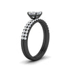 Load image into Gallery viewer, Asscher Cut French Pave Bridal Set