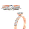 Load image into Gallery viewer, Asscher Cut French Pave Bridal Set