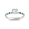 Load image into Gallery viewer, asscher-cut-french-pave-emerald-engagement-ring-in-white-gold-FD11408ASRGEMGRANGLE5-NL-WG_739534da-8f4d-48fe-a27c-f70fc2c8bd07?v=1762849706