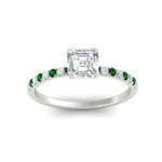 Load image into Gallery viewer, asscher-cut-french-pave-emerald-engagement-ring-in-white-gold-FD11408ASRGEMGRANGLE5-NL-WG_739534da-8f4d-48fe-a27c-f70fc2c8bd07?v=1762849706
