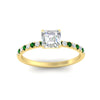 Load image into Gallery viewer, asscher-cut-french-pave-emerald-engagement-ring-in-yellow-gold-FD11408ASRGEMGRANGLE5-NL-YG_00d1fb34-c056-4ef8-bb59-49ddf7525f14?v=1762849706