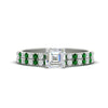 Load image into Gallery viewer, Asscher Cut French Pave Bridal Set