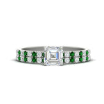 Load image into Gallery viewer, asscher-cut-french-pave-emerald-wedding-ring-set-in-white-gold-FD11408ASGEMGR-NL-WG.jpg?v=1763457798
