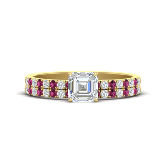 asscher-cut-french-pave-pink-sapphire-wedding-ring-set-in-yellow-gold-FD11408ASGSADRPI-NL-YG?v=1763105018