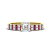 Load image into Gallery viewer, asscher-cut-french-pave-pink-sapphire-wedding-ring-set-in-yellow-gold-FD11408ASGSADRPI-NL-YG.jpg?v=1763457500