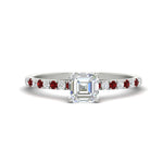 Load image into Gallery viewer, asscher-cut-french-pave-ruby-engagement-ring-in-white-gold-FD11408ASRGRUDR-NL-WG_74540111-ea46-443c-9a81-38ecc19b8c32?v=1762849706

