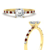 Load image into Gallery viewer, asscher-cut-french-pave-ruby-engagement-ring-in-yellow-gold-FD11408ASRGRUDRANGLE3-NL-YG_9a992450-355c-4d00-ae4a-453a18697640?v=1762849706