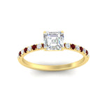 Load image into Gallery viewer, asscher-cut-french-pave-ruby-engagement-ring-in-yellow-gold-FD11408ASRGRUDRANGLE5-NL-YG_c70f4521-1790-46e0-92ea-47de06189fa8?v=1762849706
