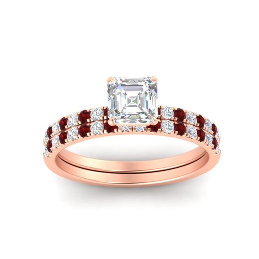 asscher-cut-french-pave-ruby-wedding-ring-set-in-rose-gold-FD11408ASGRUDRANGLE5-NL-RG?v=1763105018