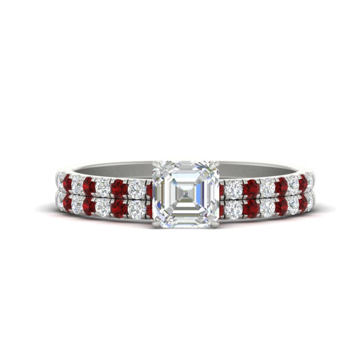 asscher-cut-french-pave-ruby-wedding-ring-set-in-white-gold-FD11408ASGRUDR-NL-WG?v=1763105018