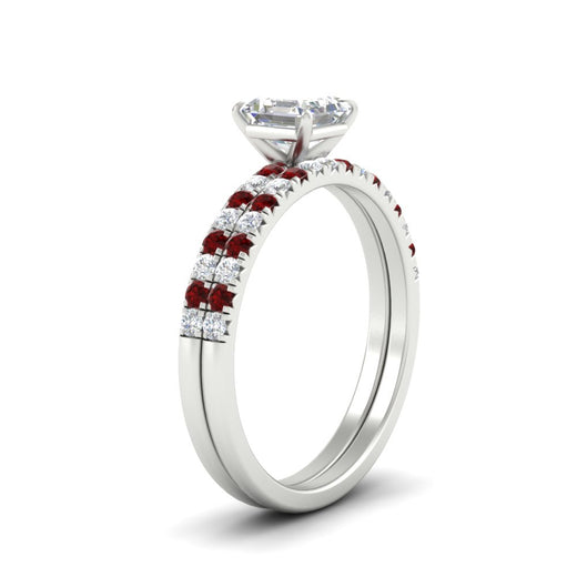 asscher-cut-french-pave-ruby-wedding-ring-set-in-white-gold-FD11408ASGRUDRANGLE2-NL-WG?v=1763105018