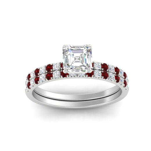 asscher-cut-french-pave-ruby-wedding-ring-set-in-white-gold-FD11408ASGRUDRANGLE5-NL-WG?v=1763105018
